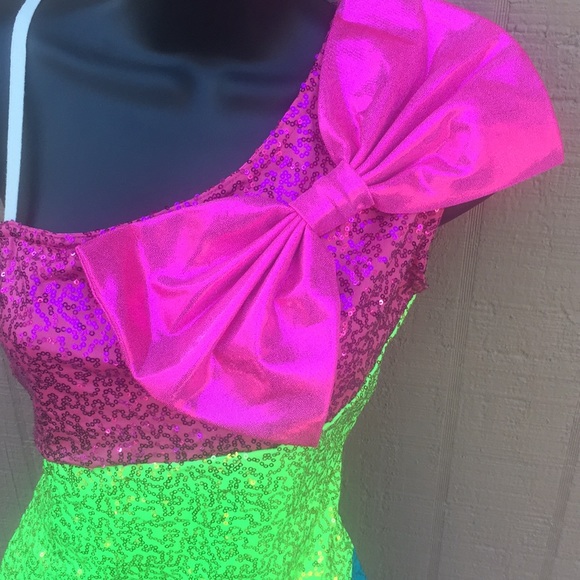 Sz XL Adult Leapin Leotards Sparkly Romper - Picture 3 of 8